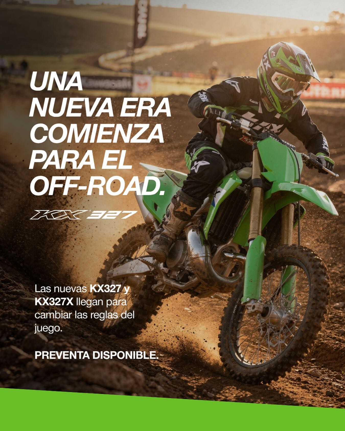 El futuro del motocross y el enduro comienza hoy. 🔥 Las nuevas KX327 y KX327X ya están en preventa. Consultanos y reservá la tuya.#KawasakiUruguay #K...